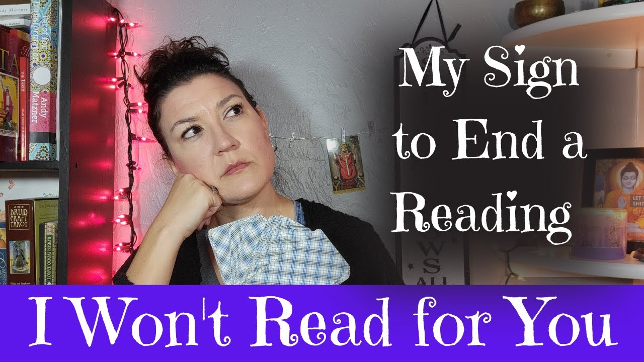 I Won't Read for You: My Sign to End a Reading