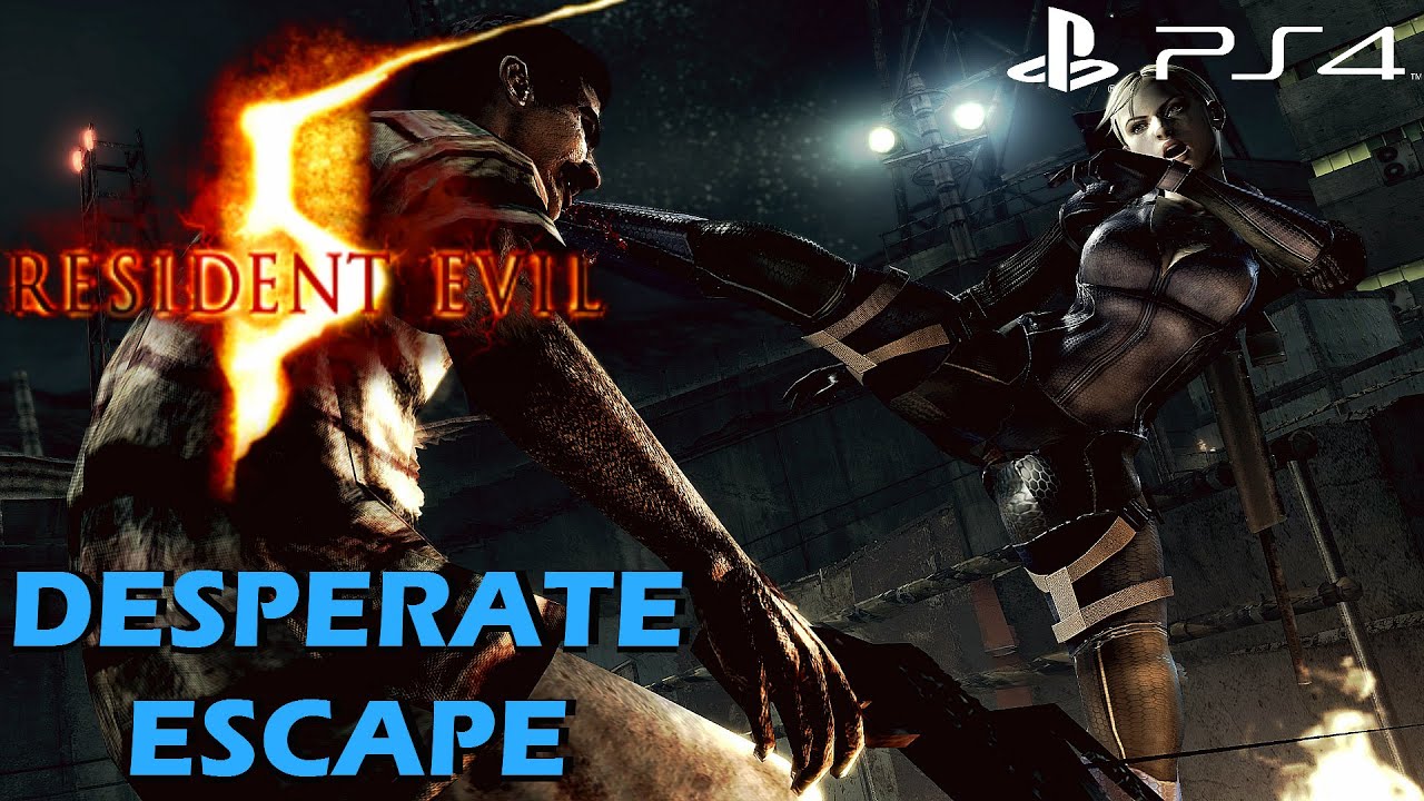 Resident Evil 5 (PS4) - Desperate Escape Gameplay Full Walkthrough [1080P 60FPS]