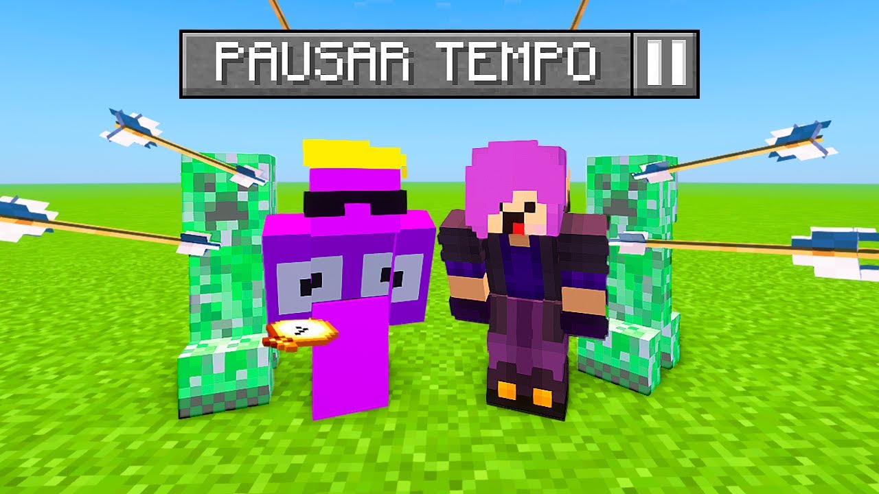 MINECRAFT MAS PODEMOS PAUSAR O TEMPO!!!