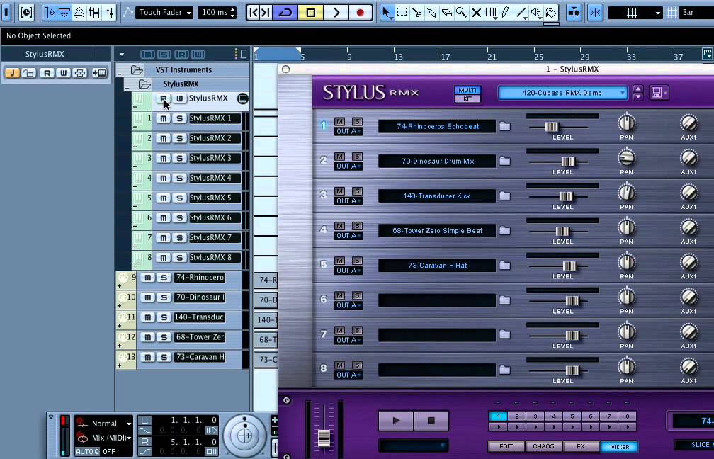 Видео уроки работы с инструментом Spectrasonics Stylus RMX (русская версия)