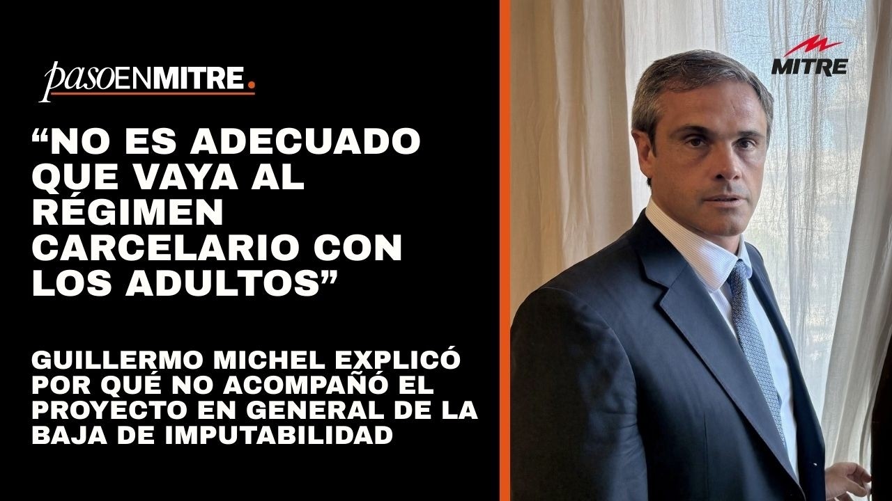 Guillermo Michel explicó por qué no acompañó el proyecto en general de la baja de imputabilidad