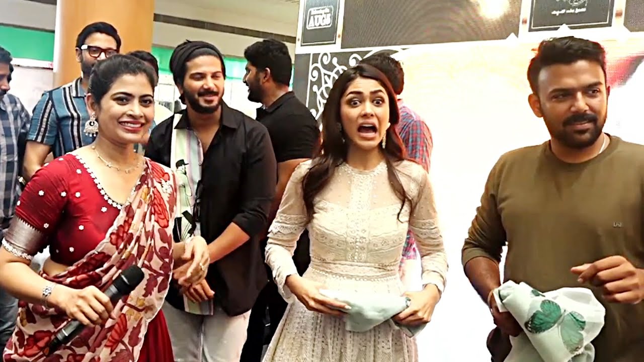 Sita Ramam Movie Team In Vijayawada PVP Mall | Dulquer Salmaan | Mrunal | Tharun Bhascker | DC