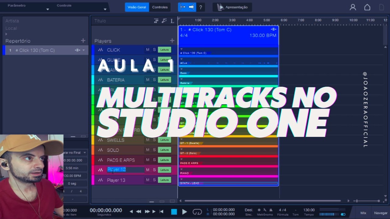 Como Usar Multitracks No Studio One I MODO SHOW  - (AULA 1)