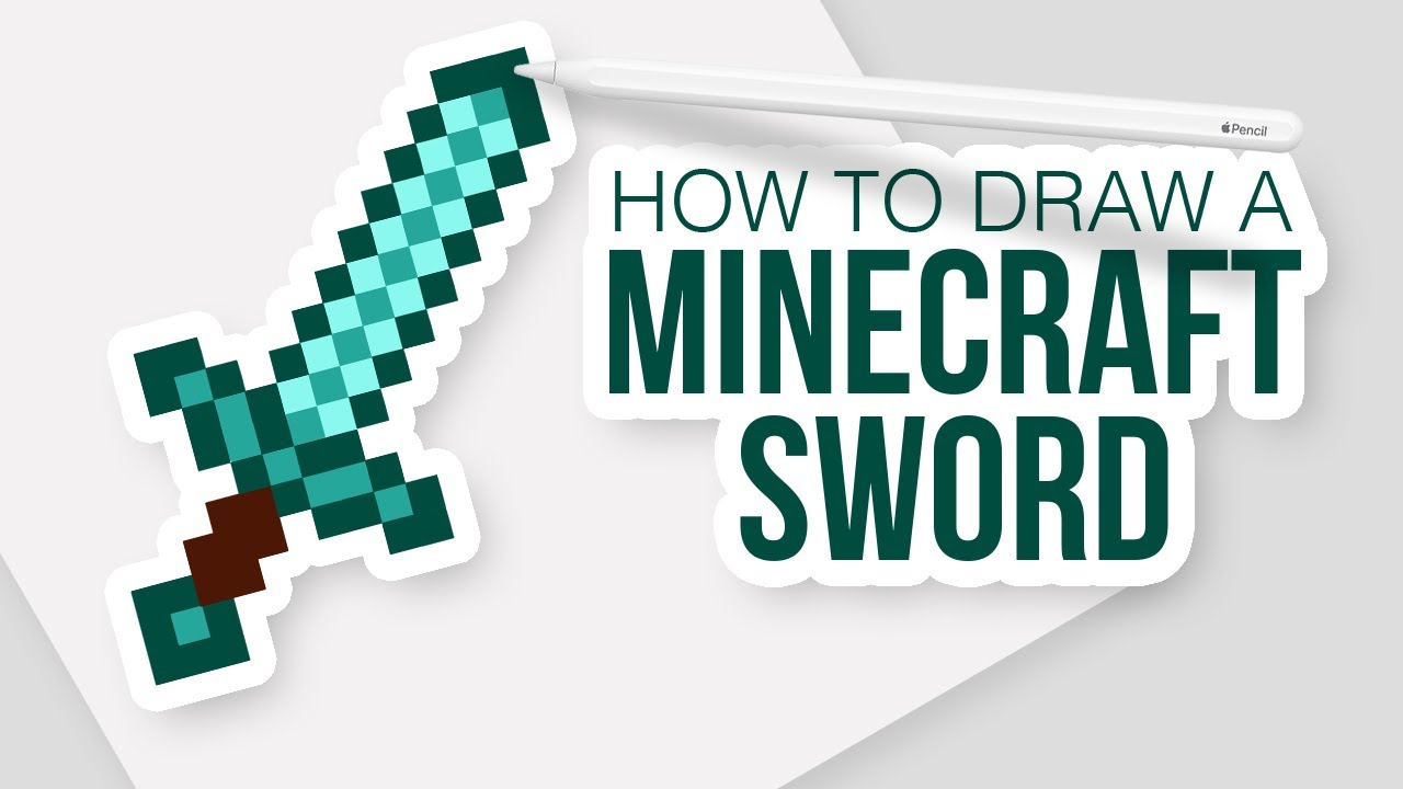 How to Draw a Minecraft Sword in Procreate