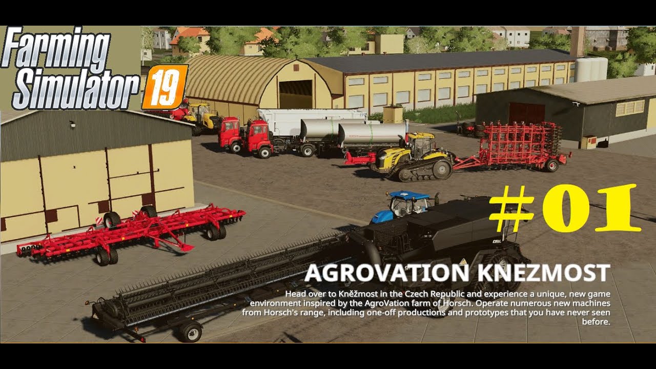 NÁKUP TECHNIKY A PRVNÍ PŮDY - Farming simulator 19 CZ/SK I Mapa AGROVATION KNĚŽMOST #01