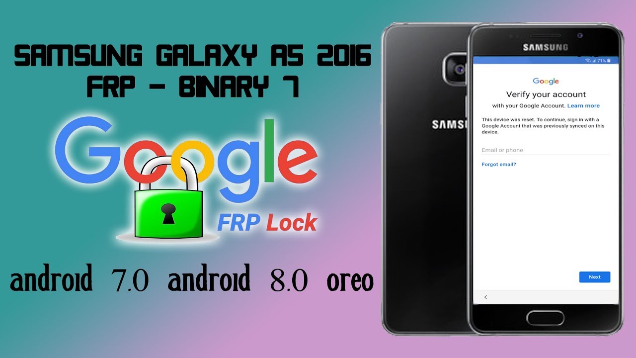FRP 2019 SAMSUNG GALAXY A5 2016 BINARY 7 REMOVE GOOGLE ACCOUNT