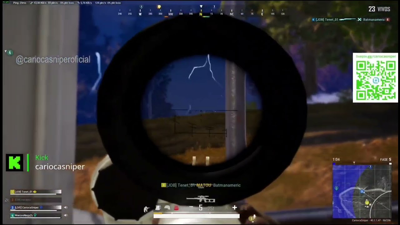 A adrenalina foi a mil, a mira afiada e a estratégia impecável! Mais um Chicken Dinner pra conta!