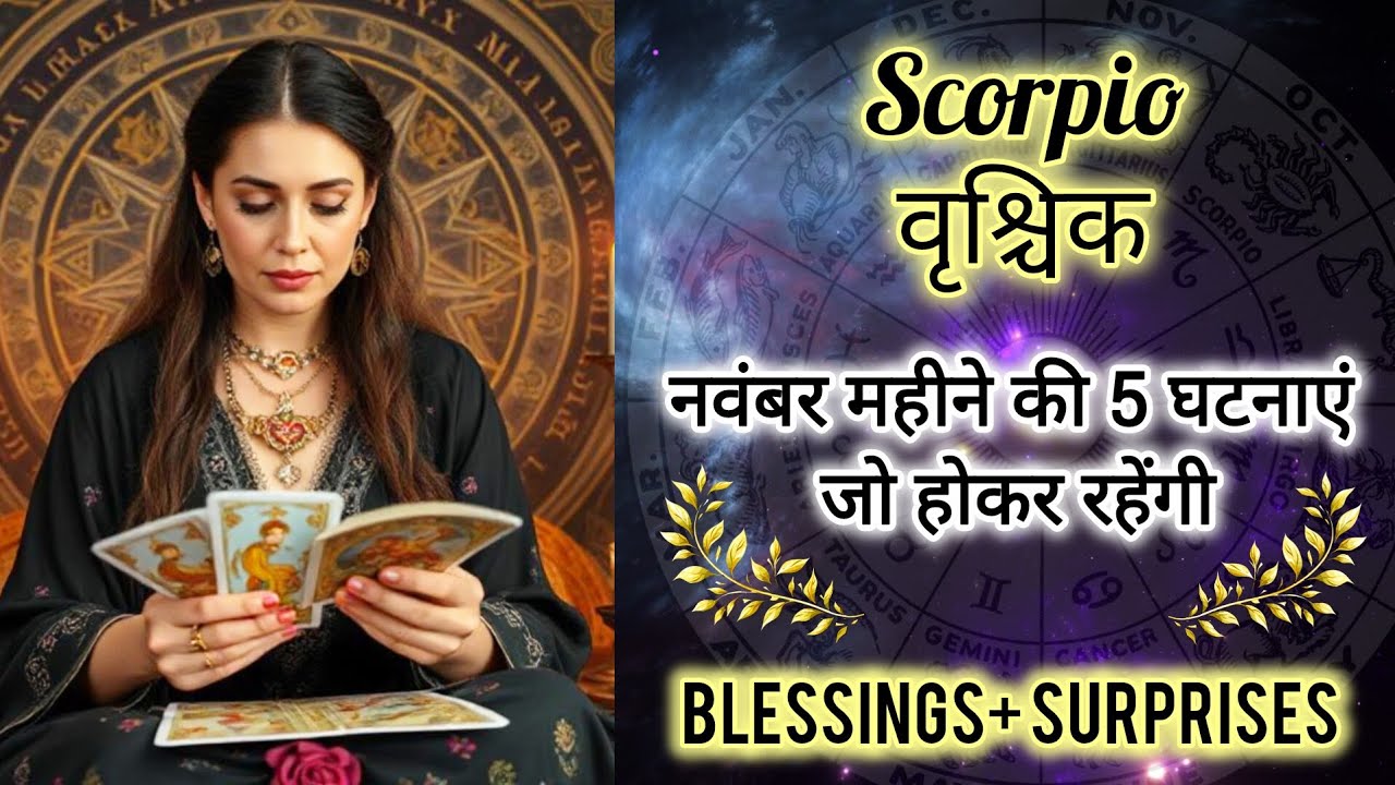 🎁 SCORPIO ♏ वृश्चिक राशी 🏆 नवंबर 2025 की 5 घटनाएं 🌸✨VRISHCHIK Rashi NOVEMBER 2025 💓🌹 #scorpio #tarot