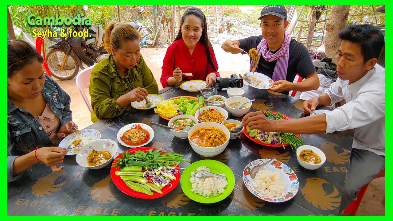 Enjoy Delicious Natural Food! Khmer Family Cooking! Daily Life & Street Food In Local Market.