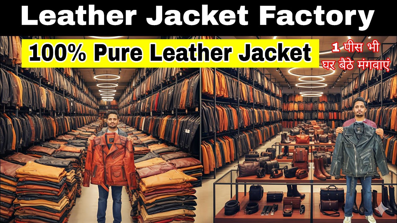 Cheapest Leather Jacket market in Delhi ,लैदर जैकेट फैक्ट्री ,Jacket Wholesale Market delhi #leather