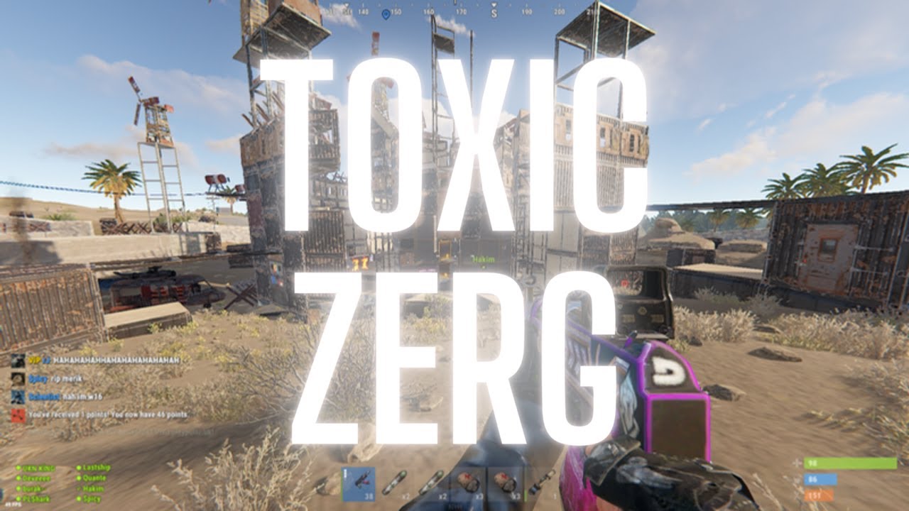 We Raided Toxic ZERG (200+ ROCKETS,60 MLRS) - Rust Vanilla