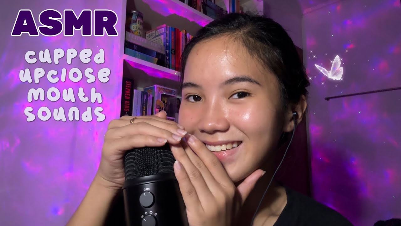 ASMR | CUPPED UPCLOSE MOUTH SOUNDS 👄 | Inaudible Whispering and Trigger Words