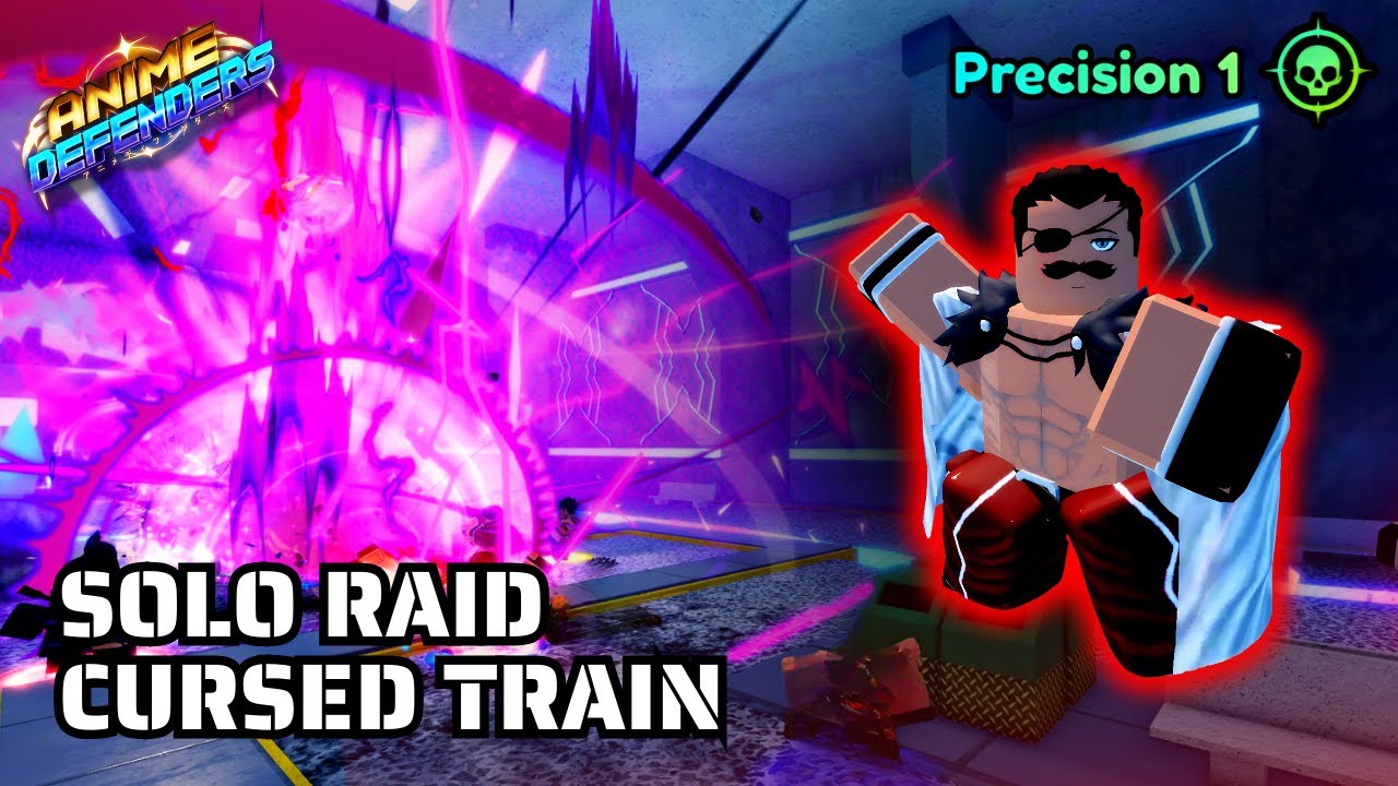 Solo NEW Raid *CURSED TRAIN* with ☆ PRIME GARP / CARP  in Anime Defenders Roblox 🇮🇩
