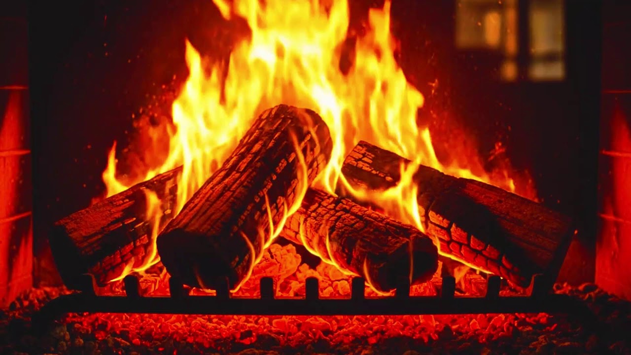 This Cozy Fireplace Will Melt Your Stress Away 🔥 Relaxing Fire Sounds