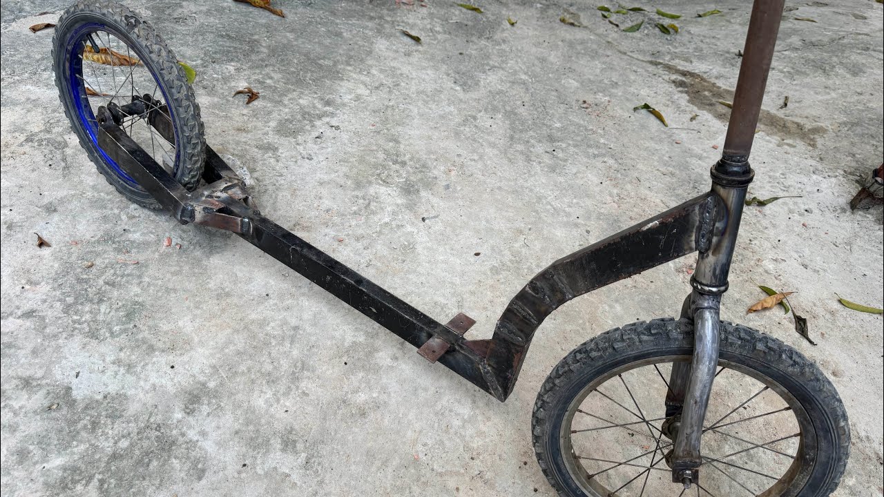 COMO FAZER UM PATINETE CASEIRO, PEÇAS DE BIKE, PATINETE COM PEÇAS RECICLADAS, DIY, INVENTOS E IDEIAS