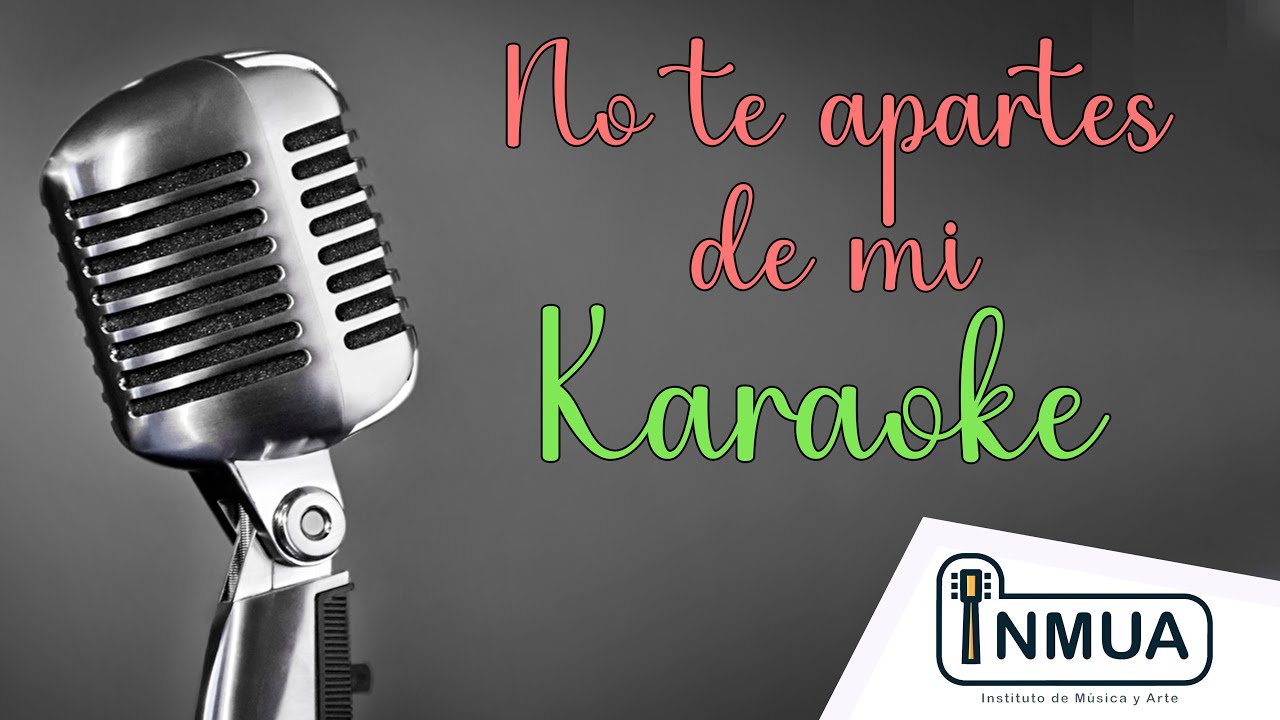 No te apartes de mi  -  Vicentico ( KARAOKE )