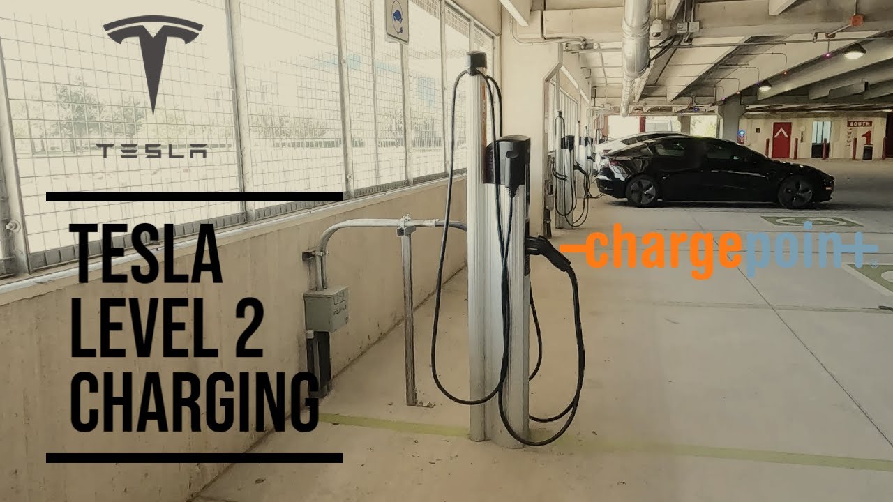How to charge Tesla using a Public Level 2 Charger | J1772 Adapter