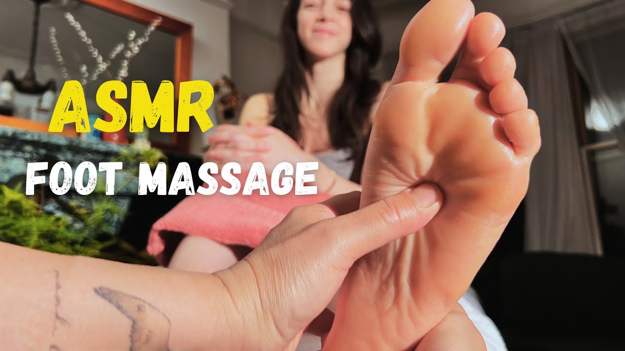 [ASMR for tingles] Foot reflexology massage