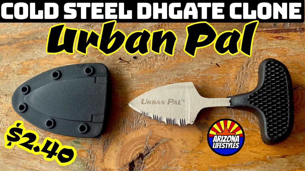 Cheap Cold Steel Urban Pal Push knife DHgate Clone Unboxing and Review in 4k