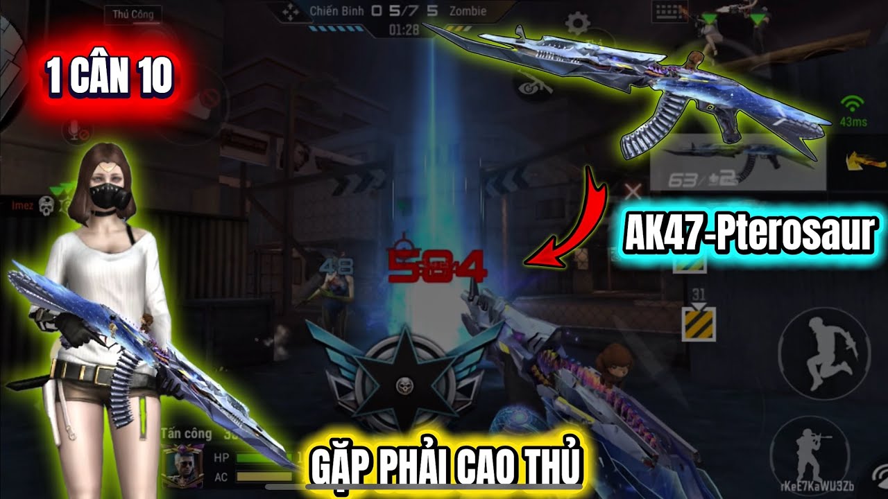 AK17-Pterosaur Gặp phải cao thủ trong Zombie V4 và cái kết