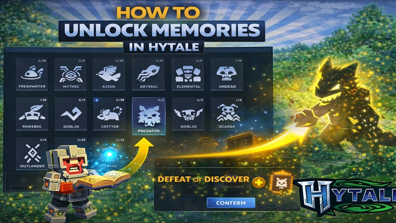 How to Unlock Memories in Hytale (Step by Step)
