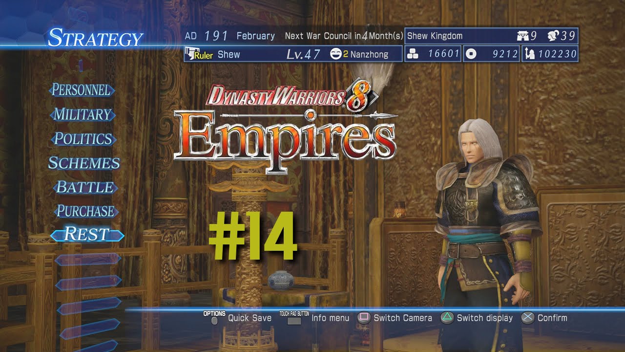 Dynasty Warriors 8 Empires [PS4] | Empire Mode | Shew playthrough! #14