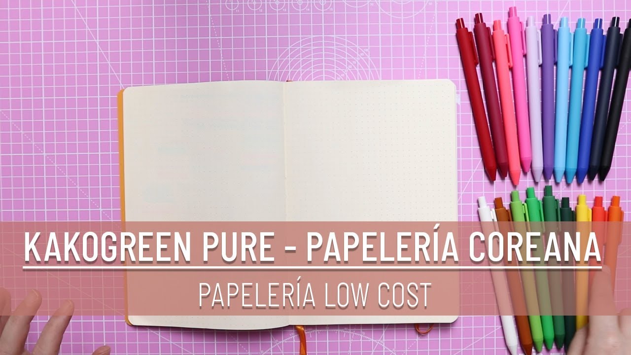 Probando los KAKOGREEN PURE | Papelería Coreana | papelería LOW COST