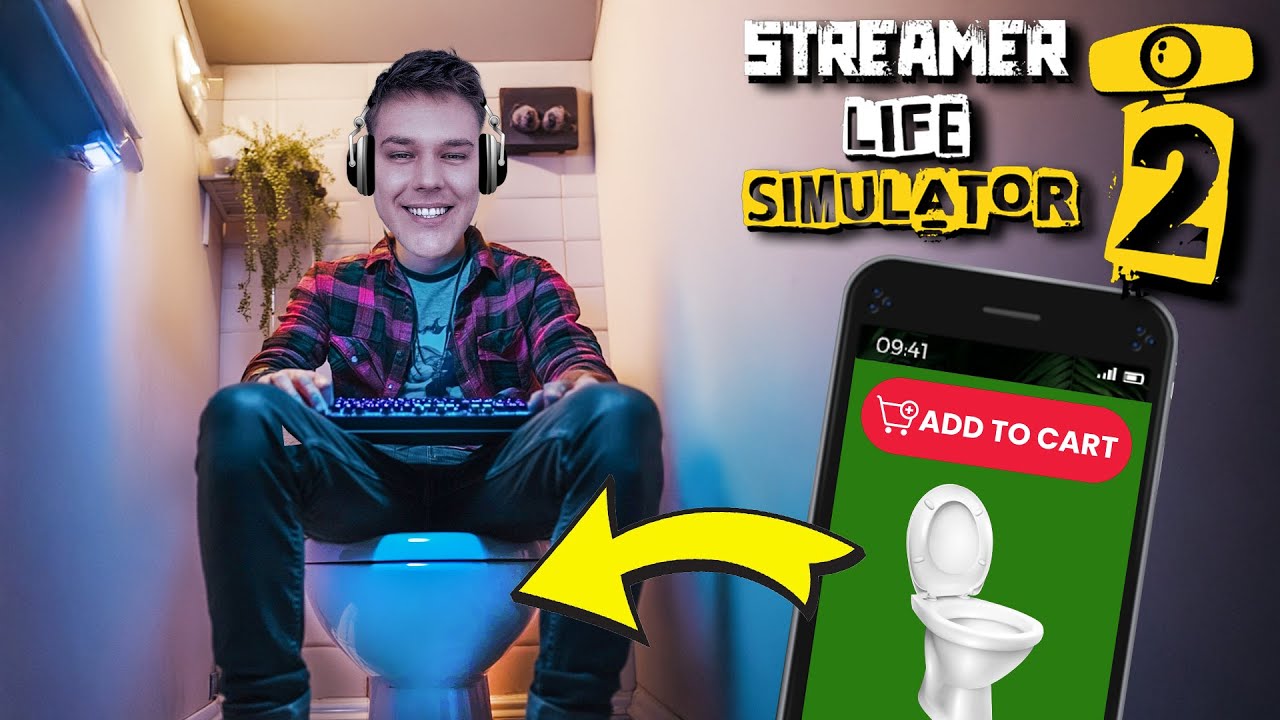 POZNATI STREAMER ZARADIO ZA WC ŠKOLJKU! / Streamer Life Simulator 2 #2