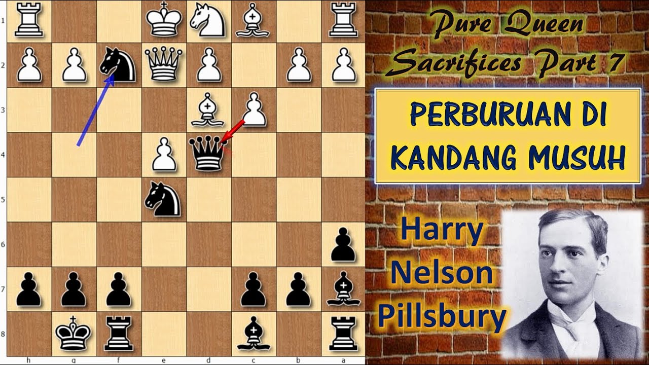 KORBAN MENTERI & PERBURUAN RAJA DI KANDANG | Harry Nelson Pillsbury VS Kurt Moll