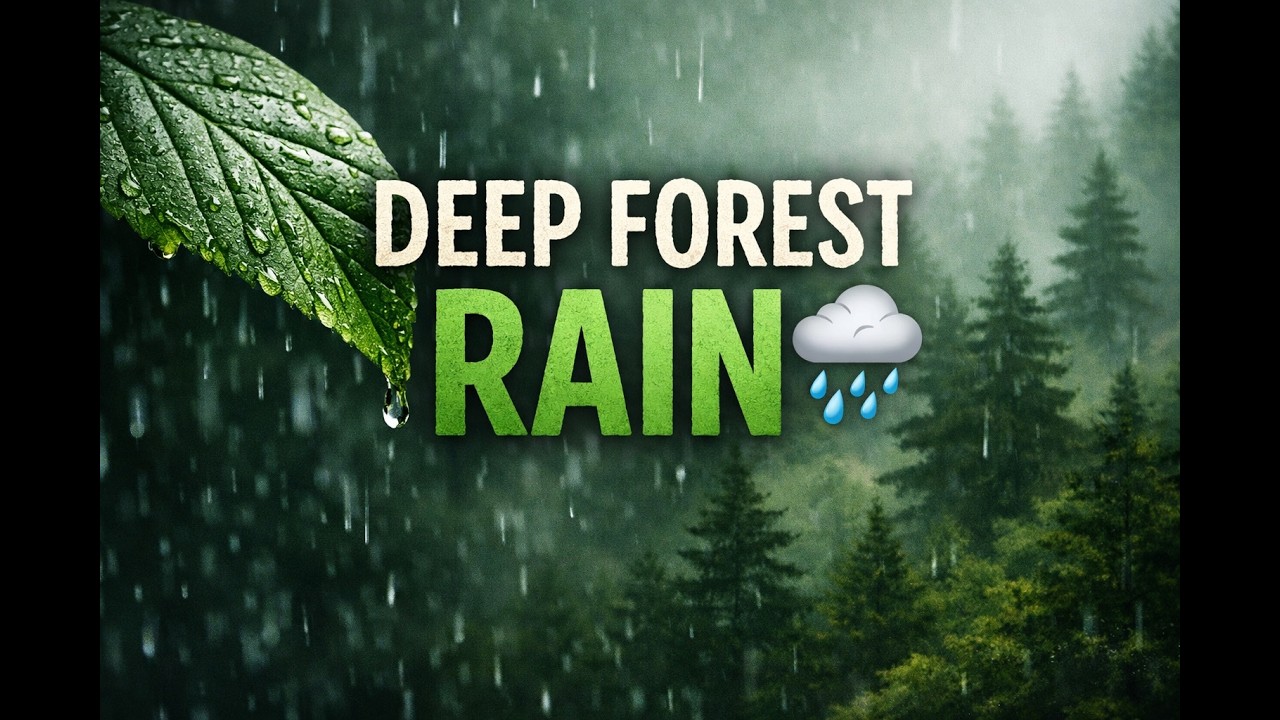 Rain Sounds for Deep Sleep 🌧 Forest Ambience in Europe | Relax, Study & Focus (2 Hours)