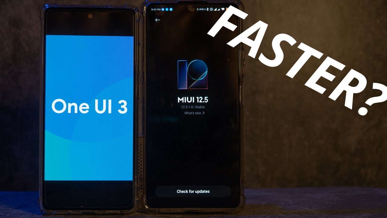 MIUI 12.5 VS One UI 3.1 VS Stock Android Xiaomi VS Samsung