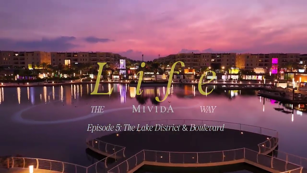 Mivida New Cairo — feel the lake district energy and boulevard charm