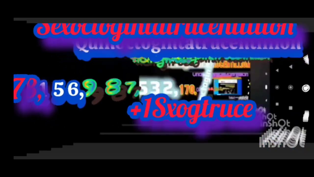 Numbers 1 to 1 Septenoctogintatrucentillion