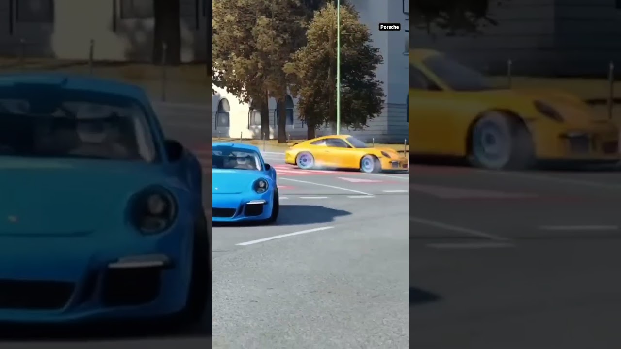 Porsche car did lovely stunt #shorts #porsche #carstunts