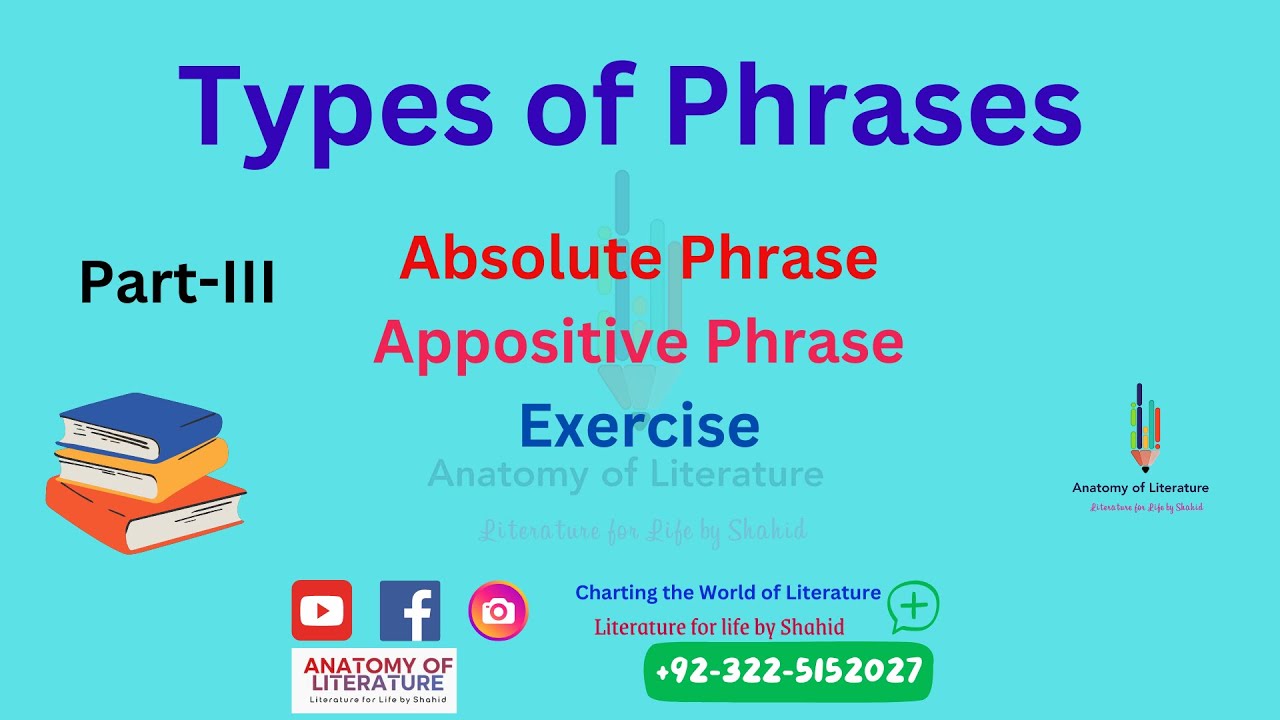 Types of Phrases I Absolute Phrase I Appositive Phrase I Part III