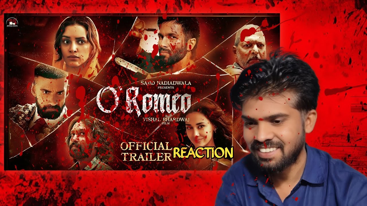 O’ Romeo Trailer Reaction | Vishal Bhardwaj 🔥 Intense & Brutal Thriller!