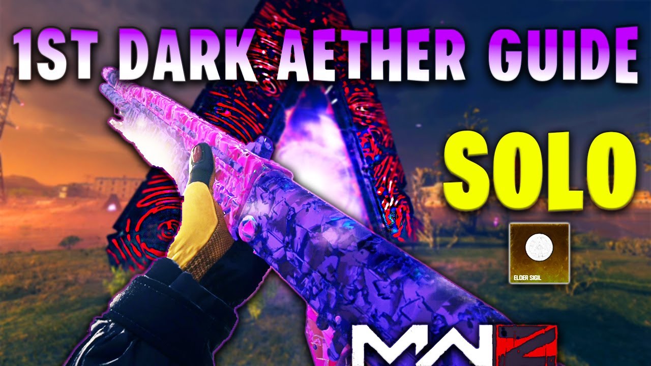 MW3 ZOMBIES FIRST DARK AETHER SOLO WITH ALL SCHEMATICS AND SECRET ROOMS - REMASTERED