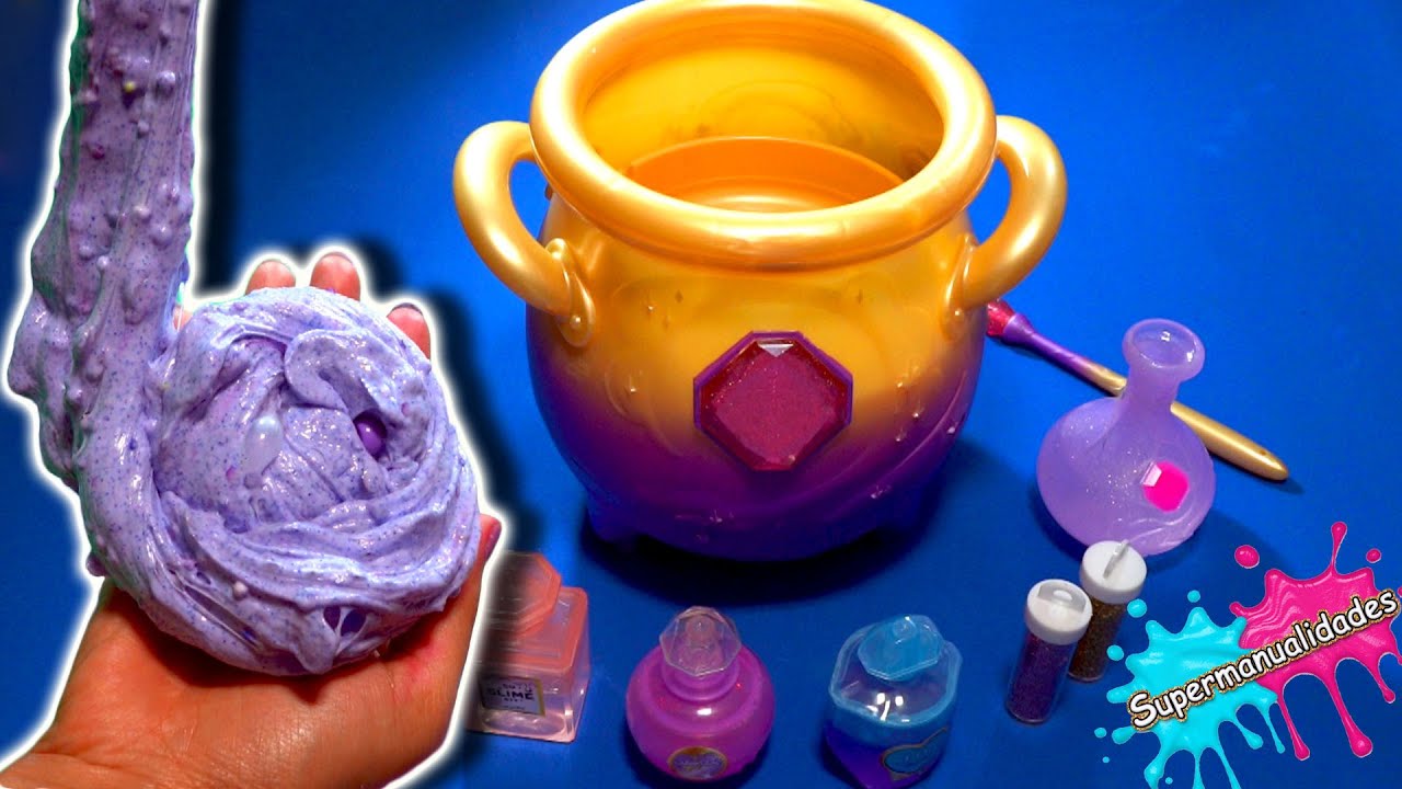 Haciendo Slime en un caldero mágico - Supermanualidades
