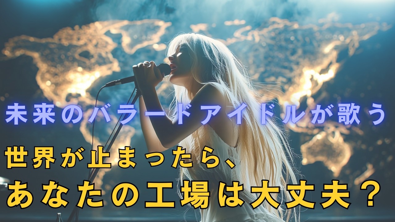 【製造業 AI Music アイドル】　世界が止まったら、あなたの工場は大丈夫？　『止まらない未来』　(バラードアイドル)