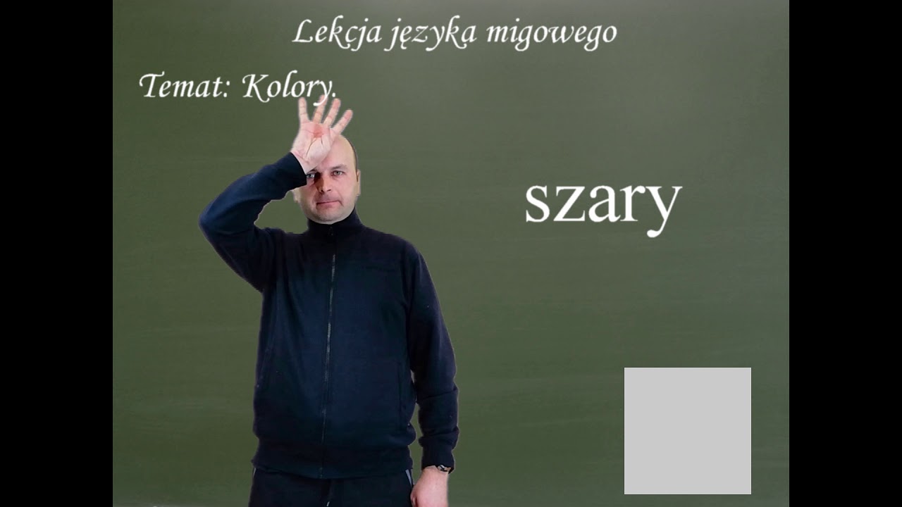 Lekcja języka migowego - Kolory