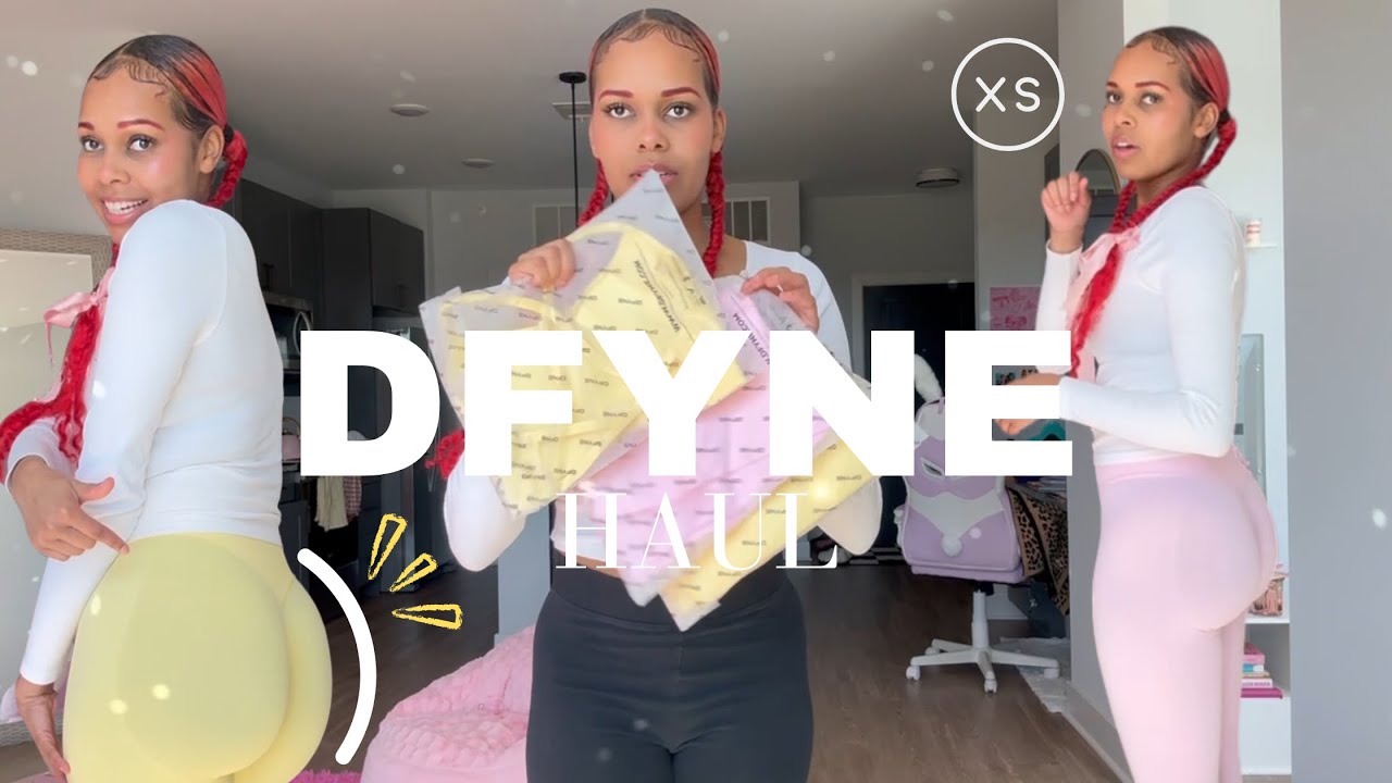 I GOT $60 LEGGINGS to STAY CONSISTENT in the GYM 🤸🏽‍♀️| DFYNE Dynamic Leggings Haul #gym