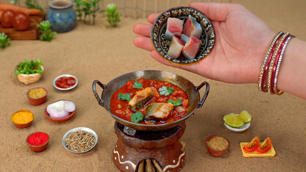 So Spicy Miniature Fish Curry Recipe | Spicy Masala Version | Tiny Foodkey (2025)