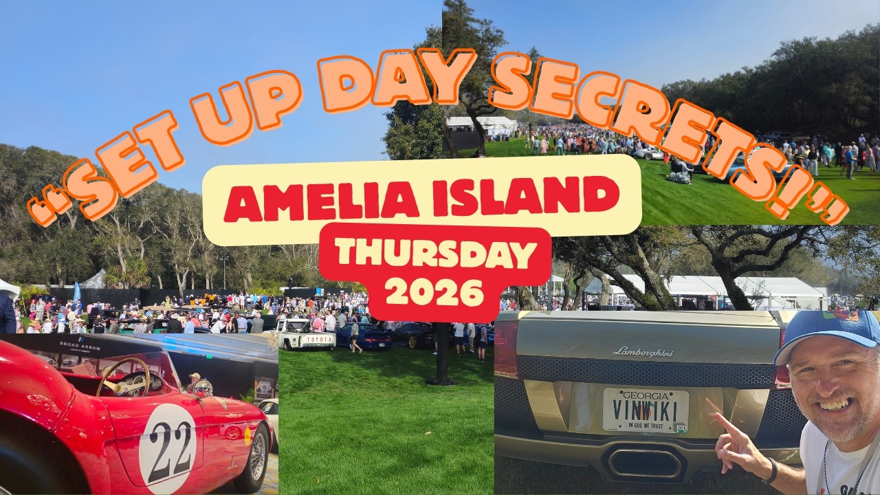 День подготовки автомобилей к показу на конкурсе Amelia Island Concours & Broad Arrow Auction: Fe...