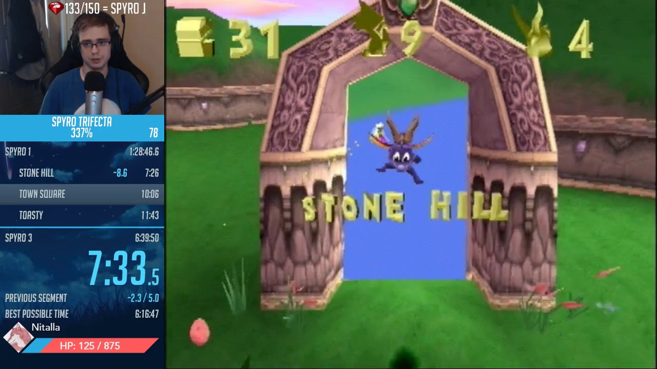 Spyro 337% Trifecta Speedrun in 6:35:25