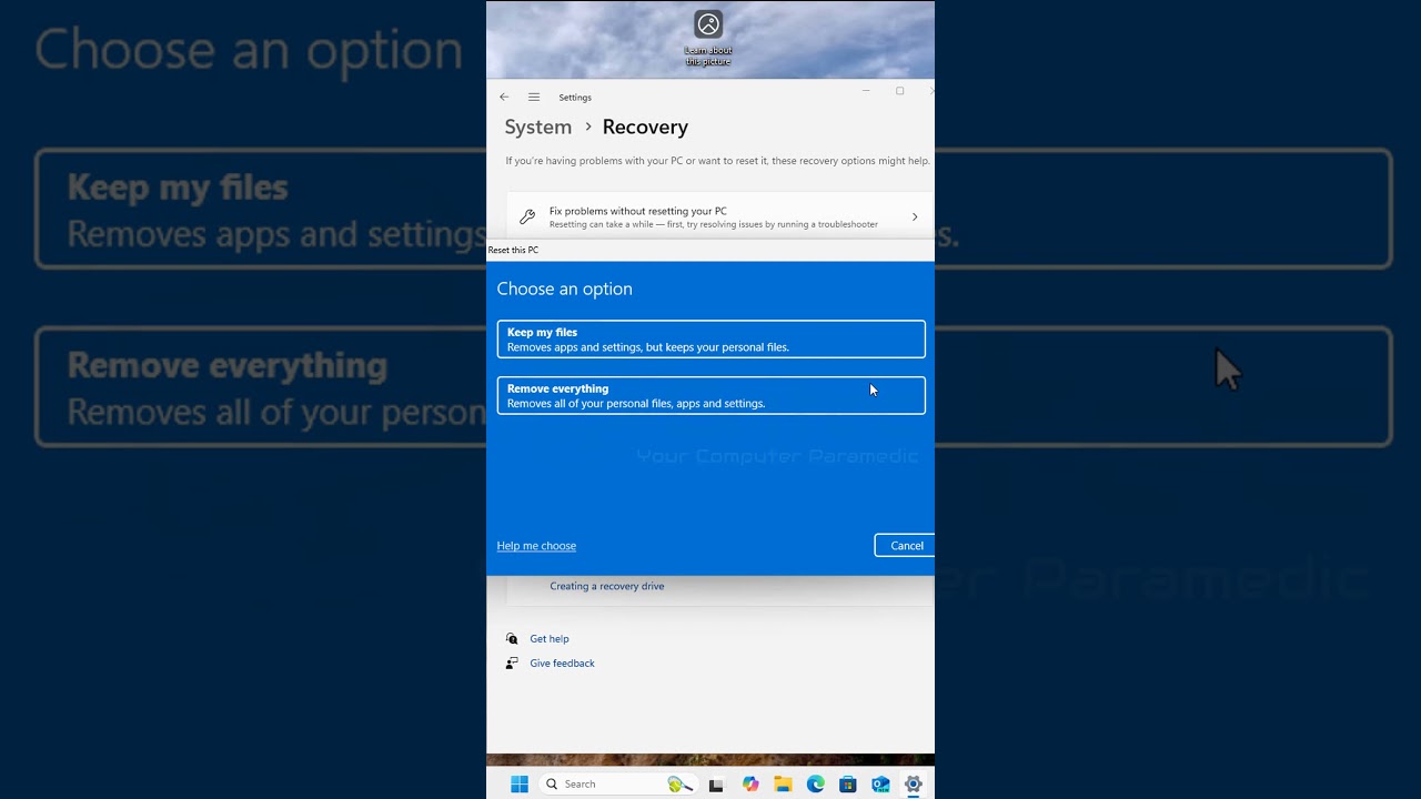 Factory RESET Windows 11 PC