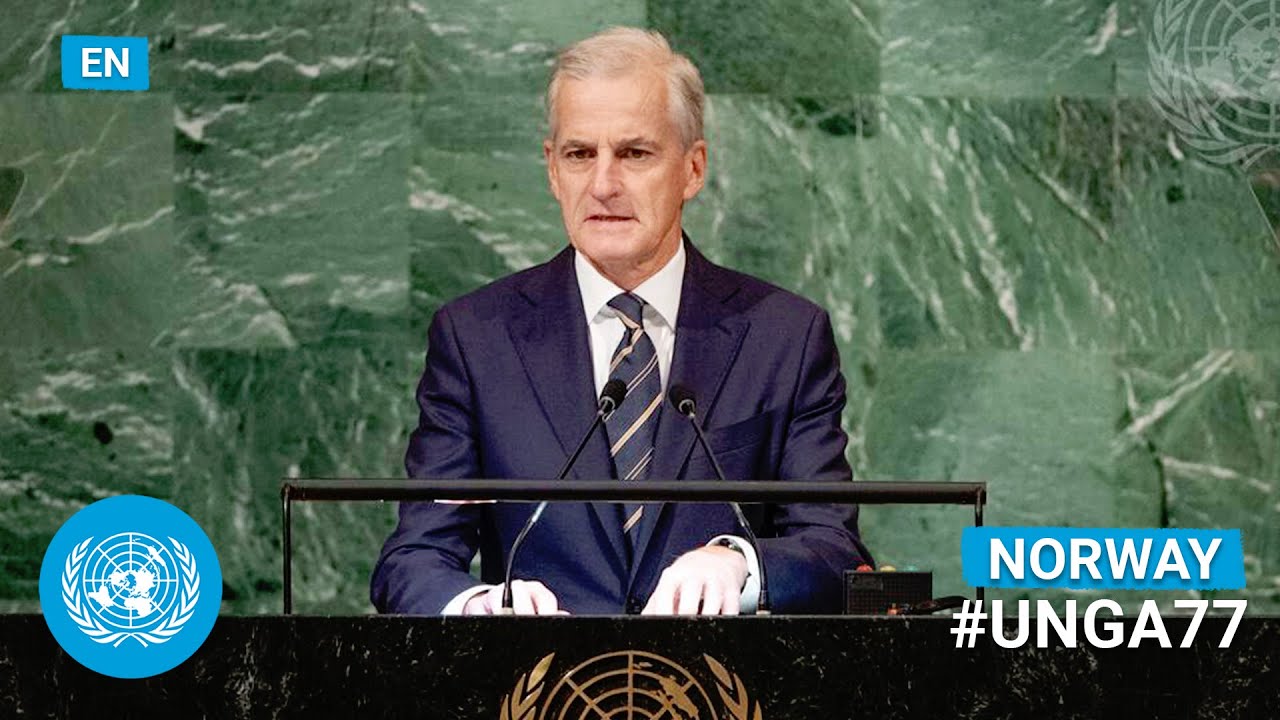 🇳🇴 Norway - Prime Minister Addresses United Nations General Debate, 77th Session (English) | #UNGA