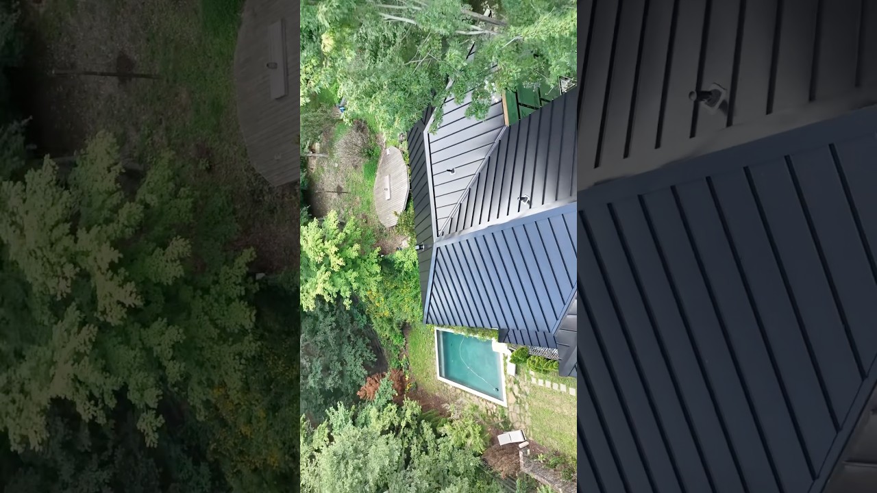 Mid Century Hidden Garden Home With New Standing Seam Metal Roof Intalled in Tennessee