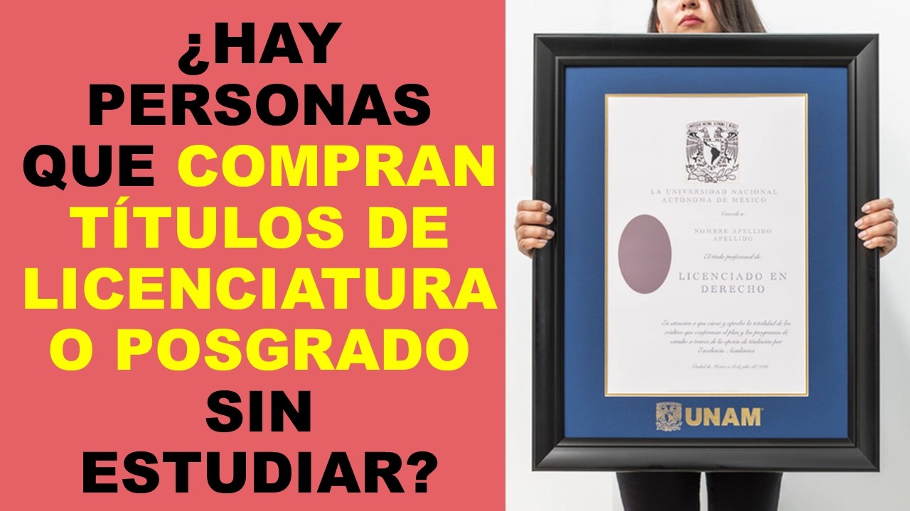 Soy Docente: &iquest;HAY PERSONAS QUE COMPRAN T&Iacute;TULOS DE LICENCIATURA O POSGRADO SIN ESTUDIAR?
