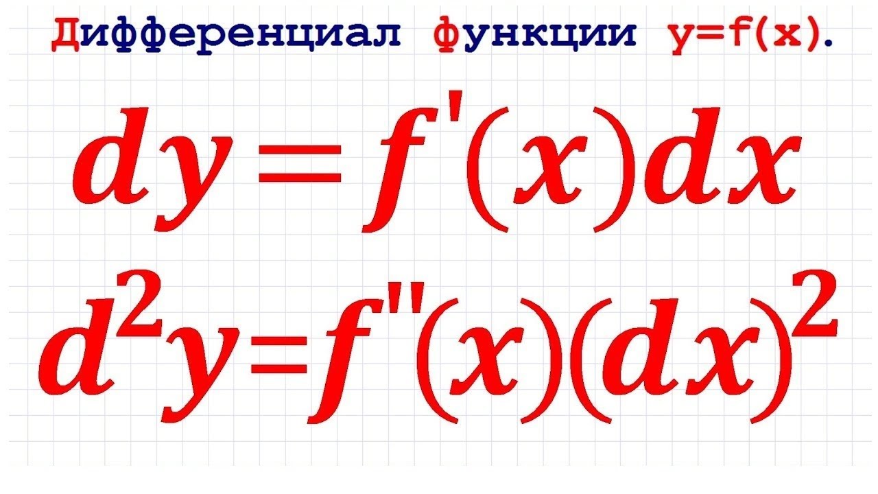 Дифференциал функции