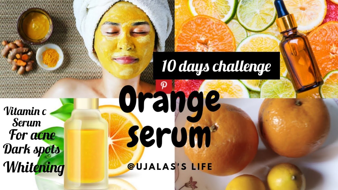 Homemade Orange serum | Vitamin C serum for acne skin brightening | glowing skin | ujala's life